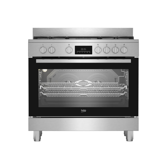 Beko 90cm Range Gas Cooker Silver