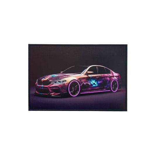 40 x 60cm Car Frame with LED Lights Purple