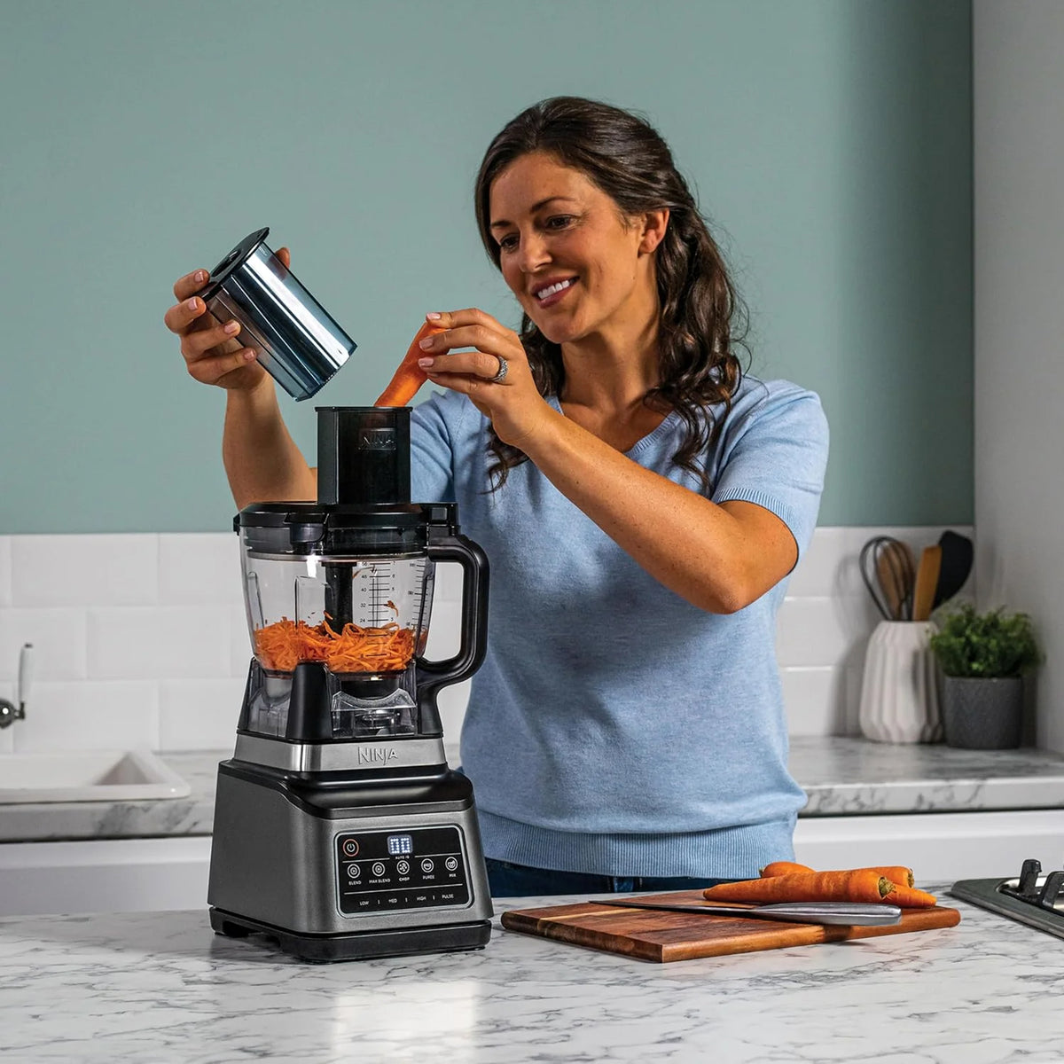 Ninja 3-in-1 Food Processor with Auto-iQ - Black & Silver