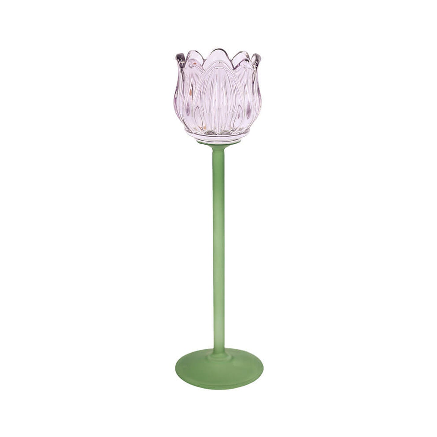 Urban Decor 27cm Tulip Candle Holder Purple