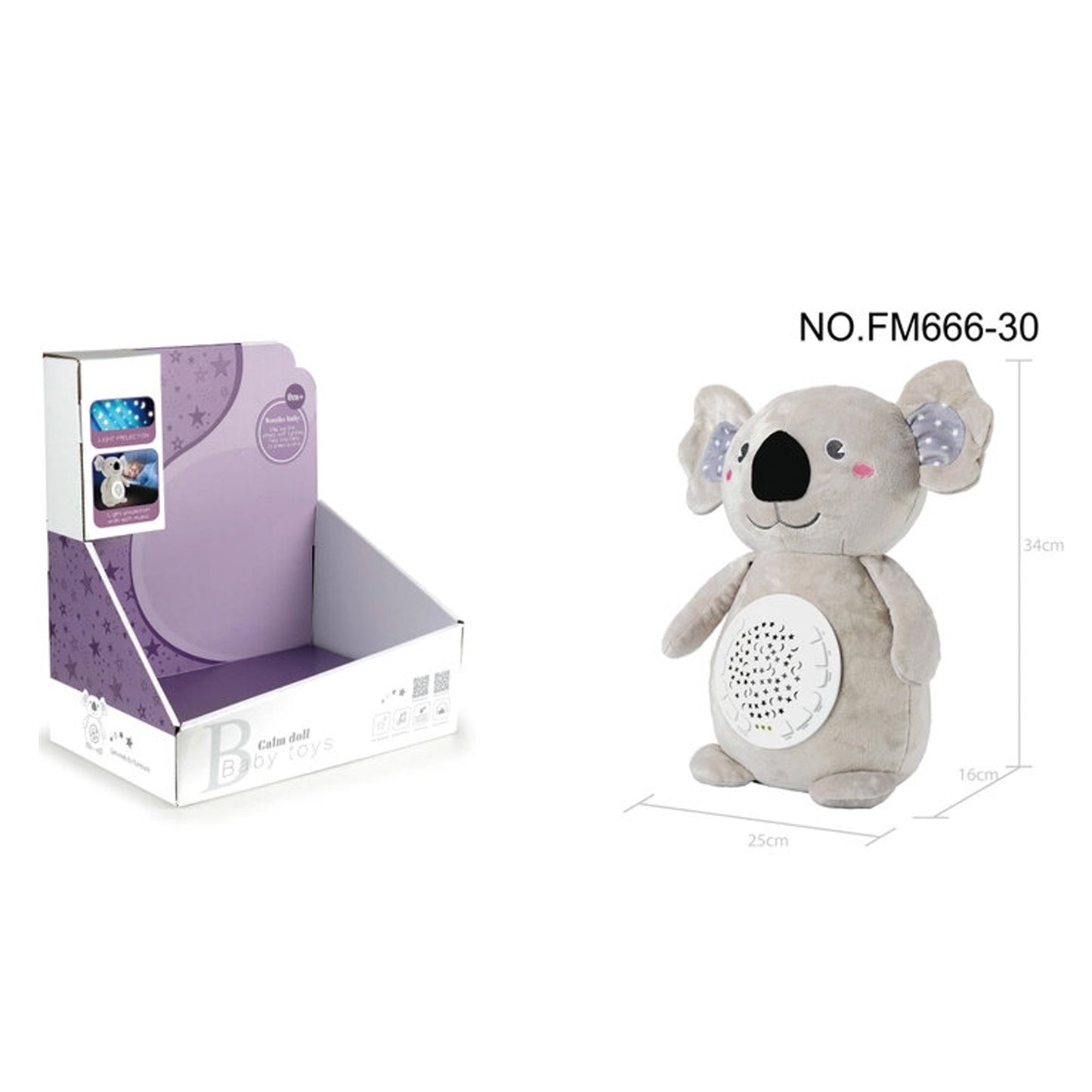 Portable Soothing Koala Sound Machine Grey