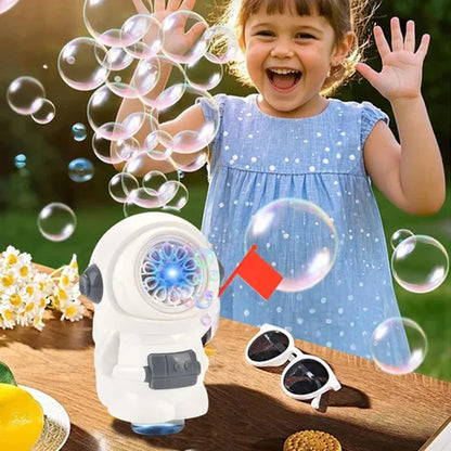 Astronaut Design Bubble Machine White