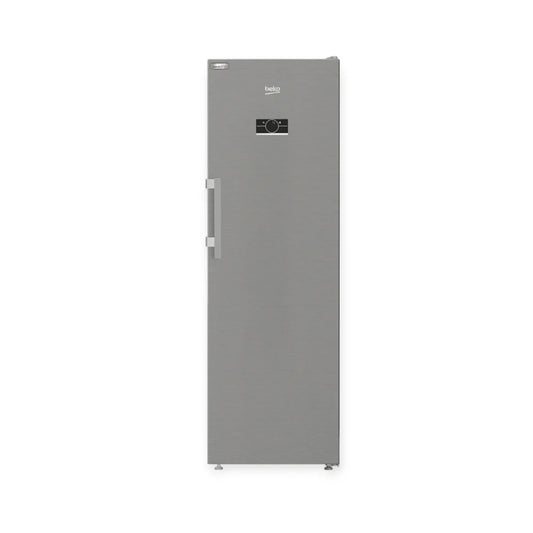 Beko 365L Beyond 60cm Upright Fridge Pearl Steel