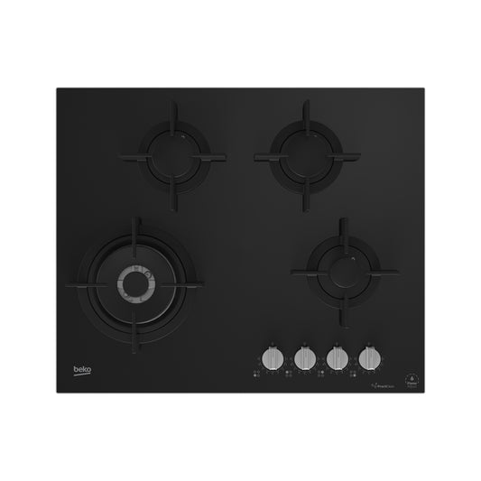 Beko 65cm Gas on Glass Hob Black