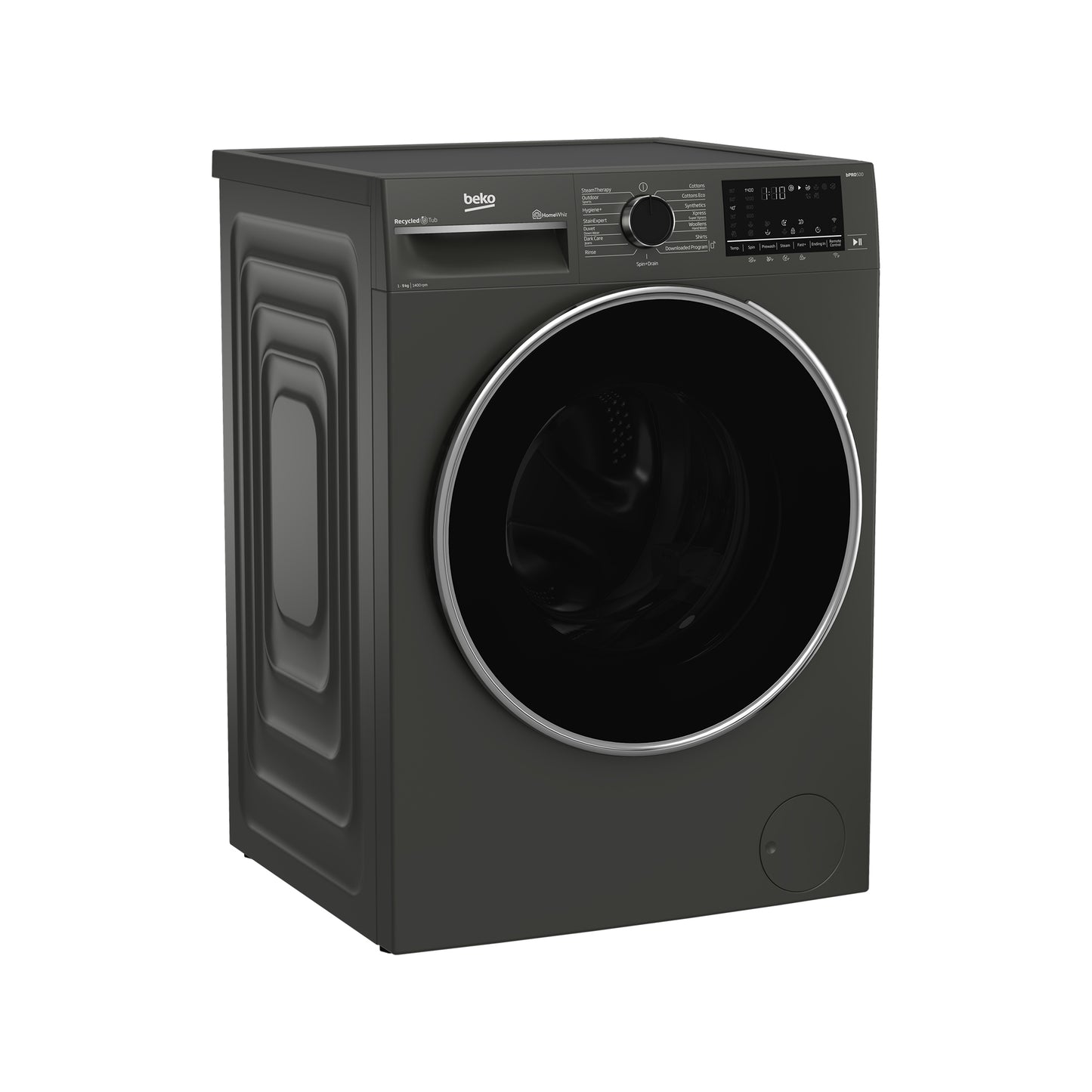 Beko 9kg Front Loader Washing Machine Manhattan Grey