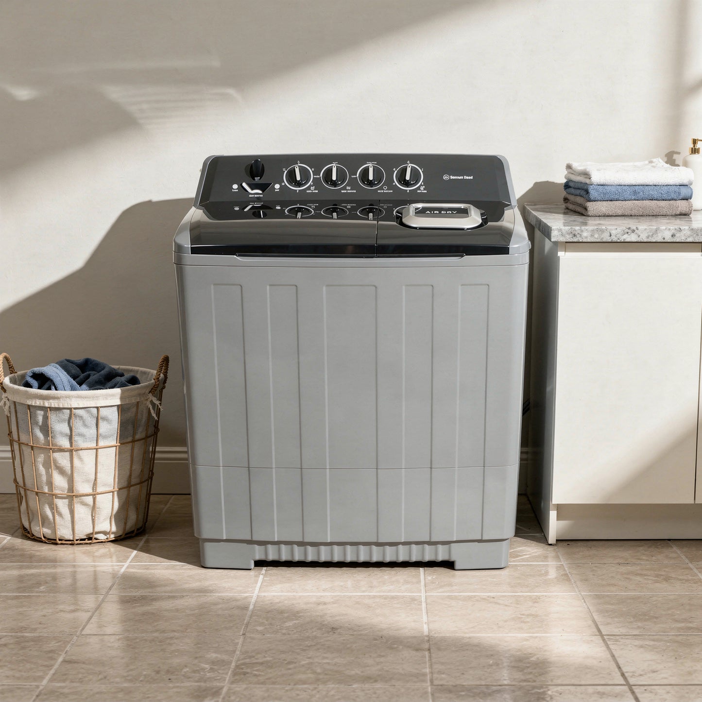 Bennett Read 24kg Twin Tub Washing Machine Grey