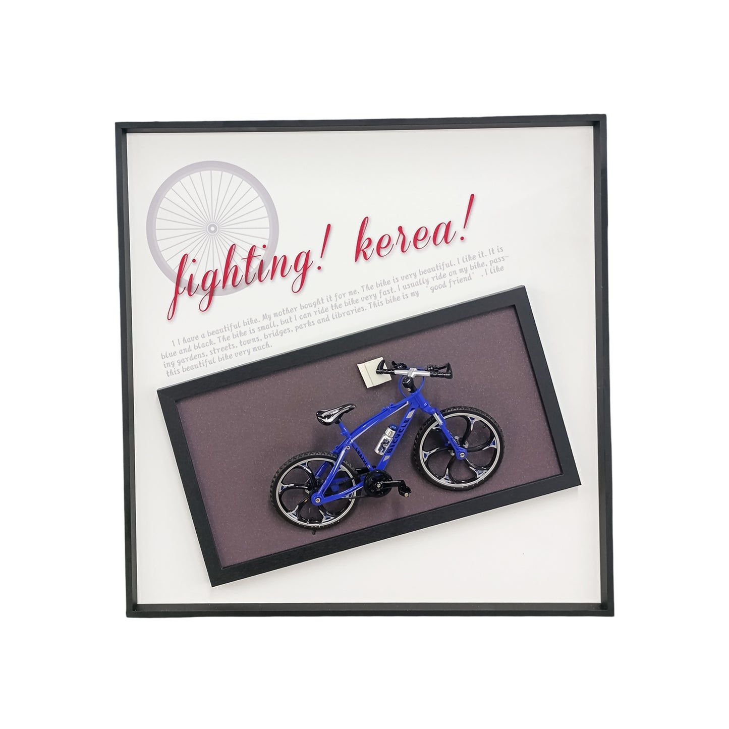 40 x 40cm Bicycle Frame Blue