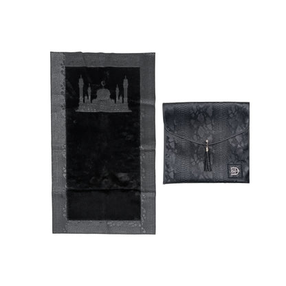 Musallah with Leather Bag Black