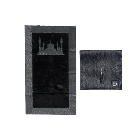 Musallah with Leather Bag Black