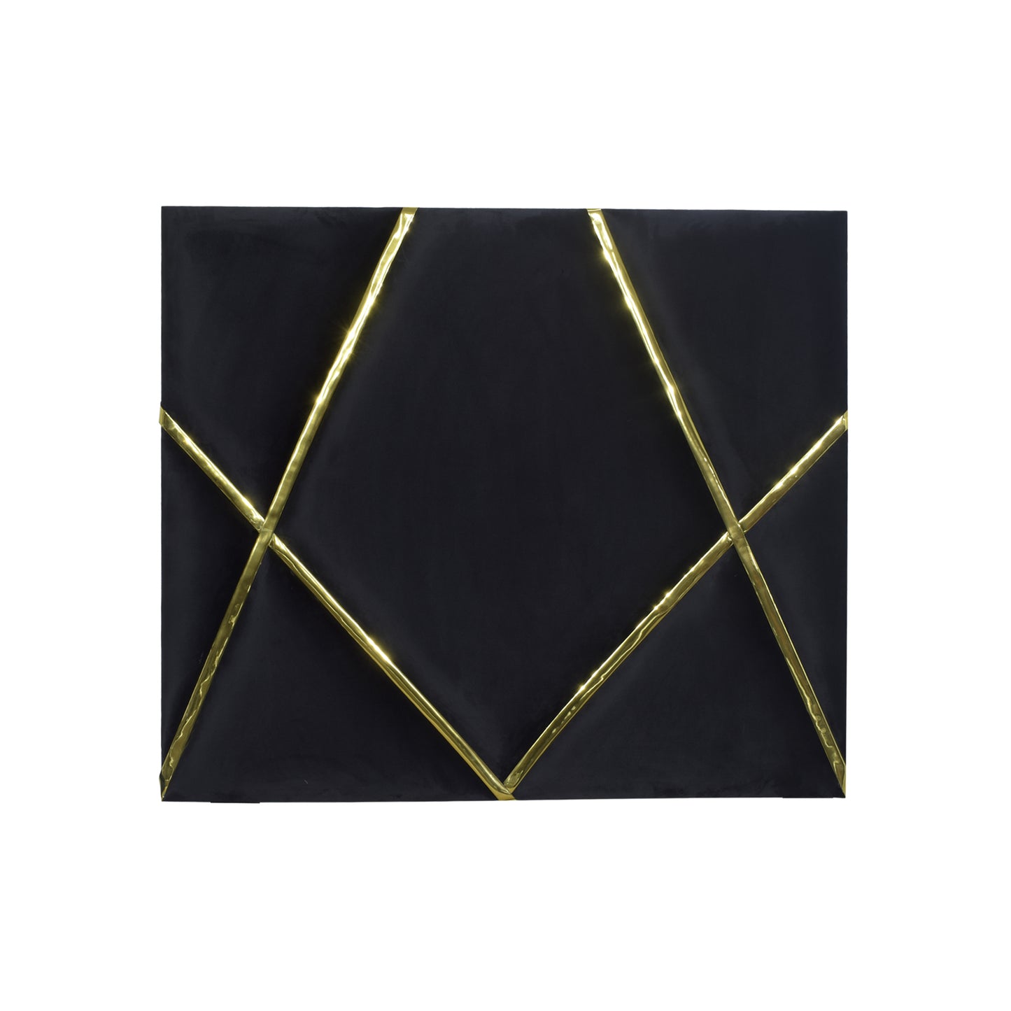 Layana Headboard (Up to Queen) Black & Gold