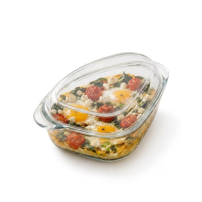 Borcam 1L Casserole with Lid - Triangle