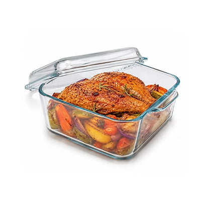 Borcam 1L Square Casserole with Lid