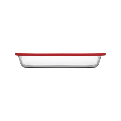 Borcam 4Lt Rectangular Casserole Clear