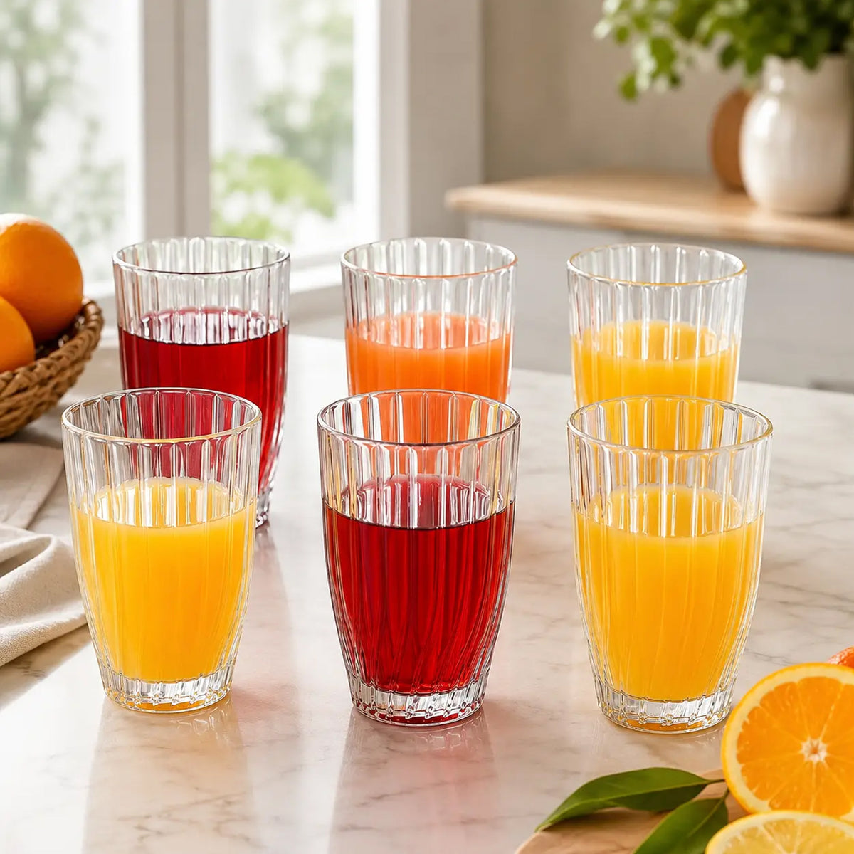 Pasabahce Bouquet 350ml Hiball Glass Set of 6