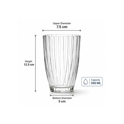 Pasabahce Bouquet 350ml Hiball Glass Set of 6