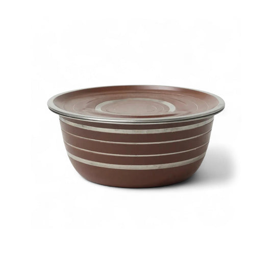 Kitchen Life 20cm Stainless Steel Bowl Brown