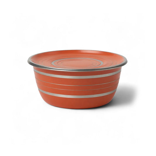 Kitchen Life 24cm Stainless Steel Bowl Orange