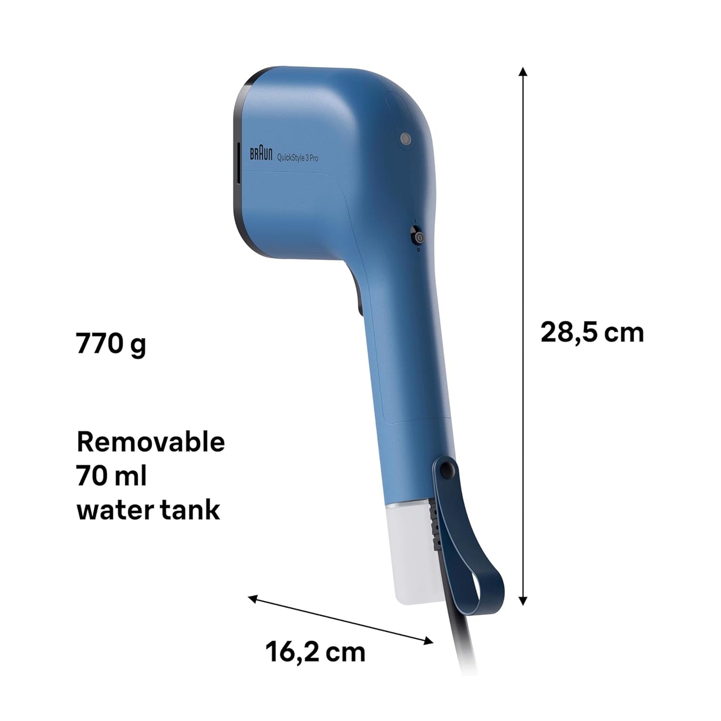 Braun QuickStyle 3 Pro Garment Steamer Blue