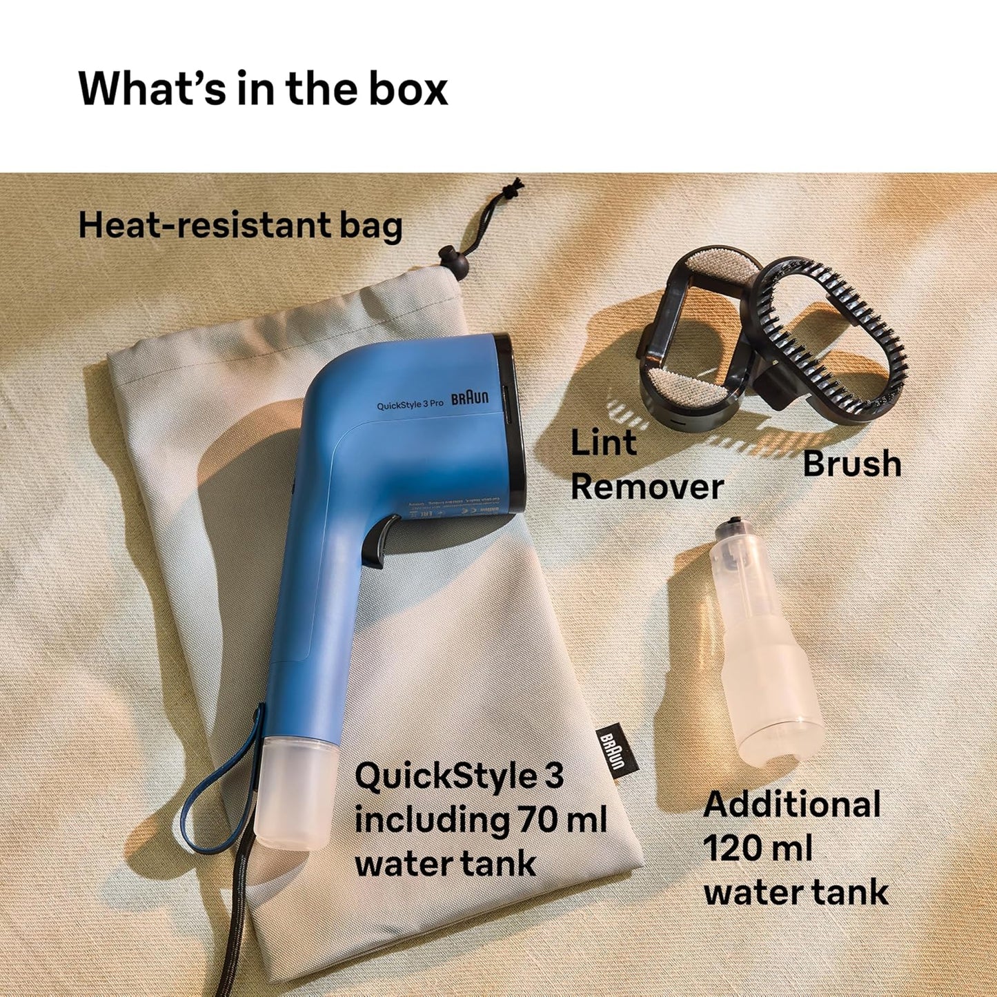 Braun QuickStyle 3 Pro Garment Steamer Blue