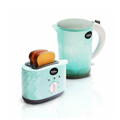 Breakfast Toaster & Kettle Play Set Mint Green