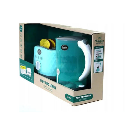 Breakfast Toaster & Kettle Play Set Mint Green