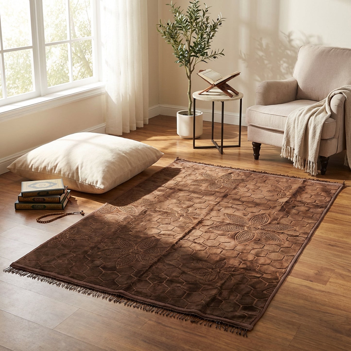 1.6 x 2.3m Musallah Brown