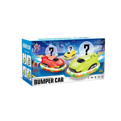 Kids Cartoon Bumper Car Yellow