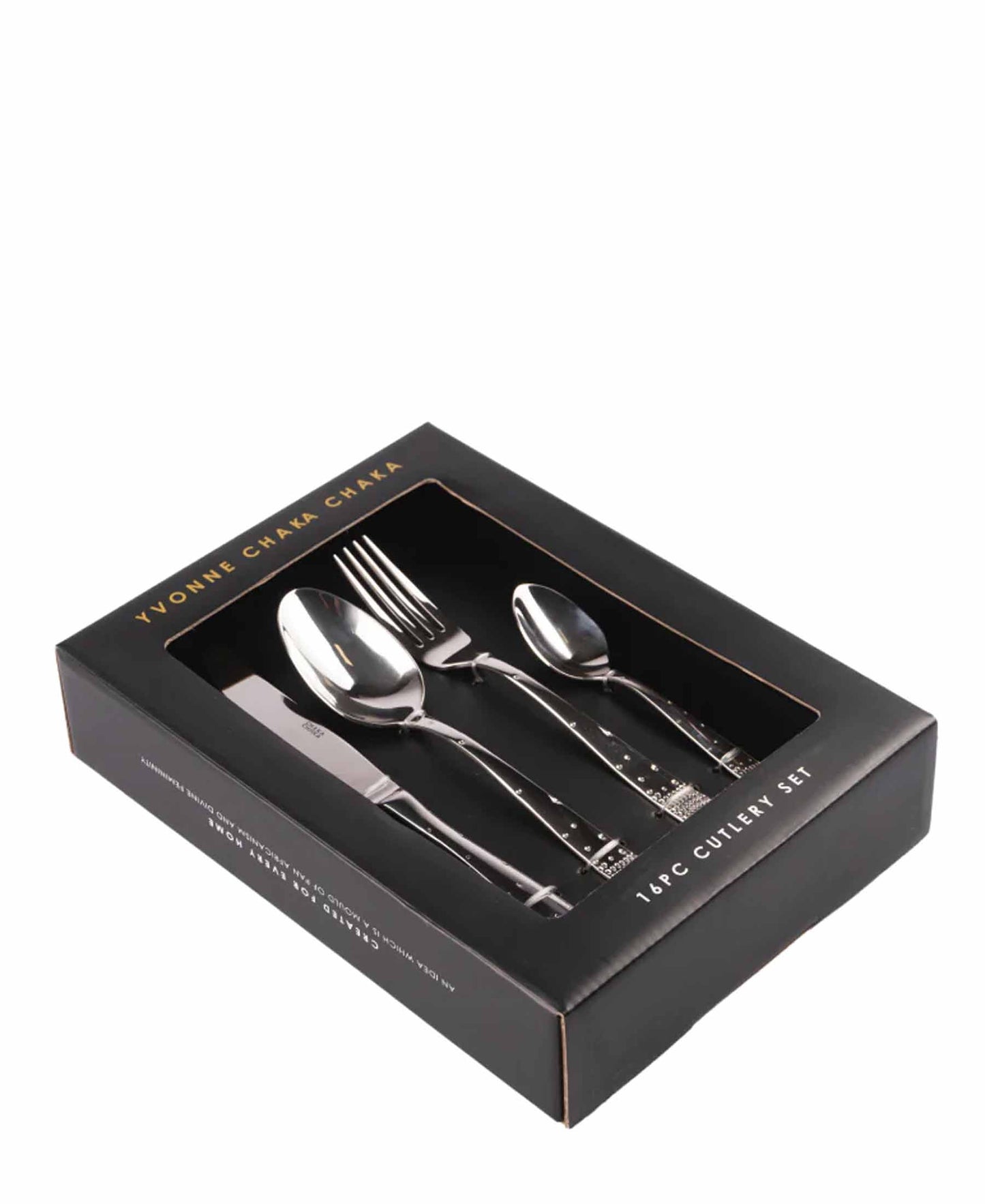 Chaka Chaka Homeware 16 Piece Billy Cutlery Set - Silver