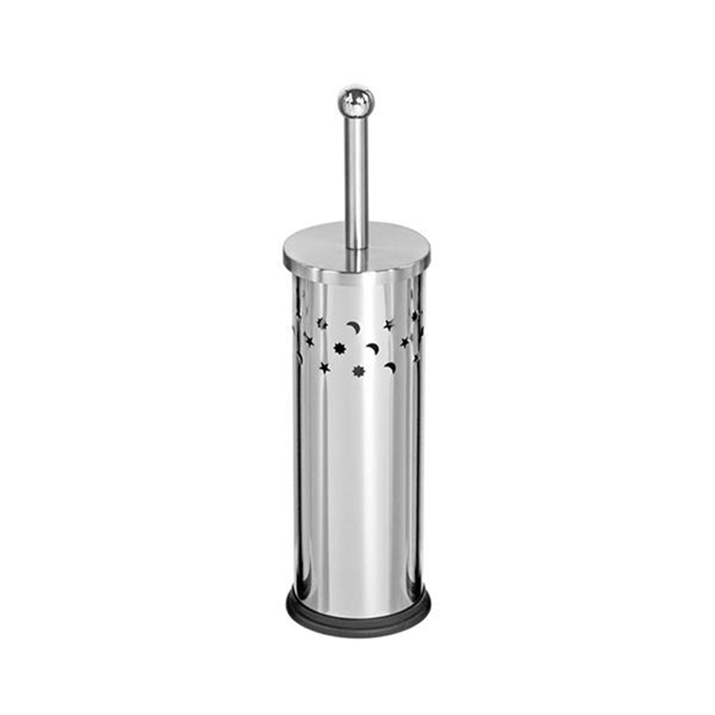 CH Moon & Star Design Toilet Brush Silver