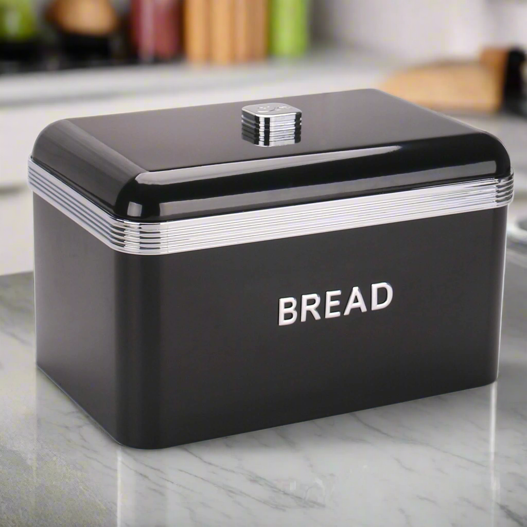 CH Retro Deluxe Bread Bin Black