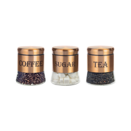 CH 3 Piece Canister Set Copper