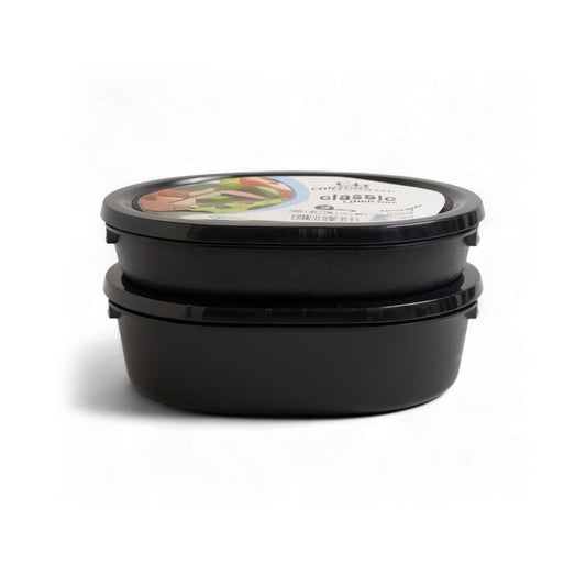 CH 2 Piece Classic Lunch Box Set Black