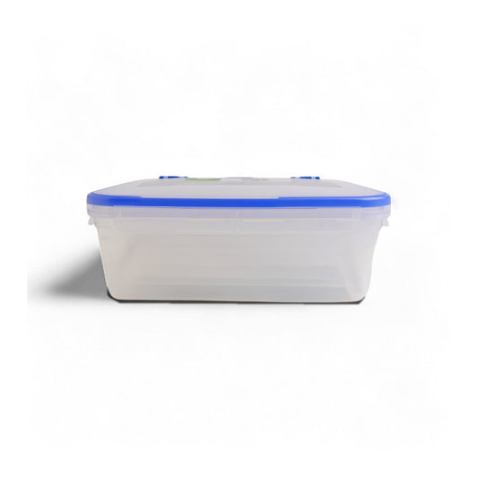 CH Wilko 2Lt Clip Lock Rectangular Container Blue