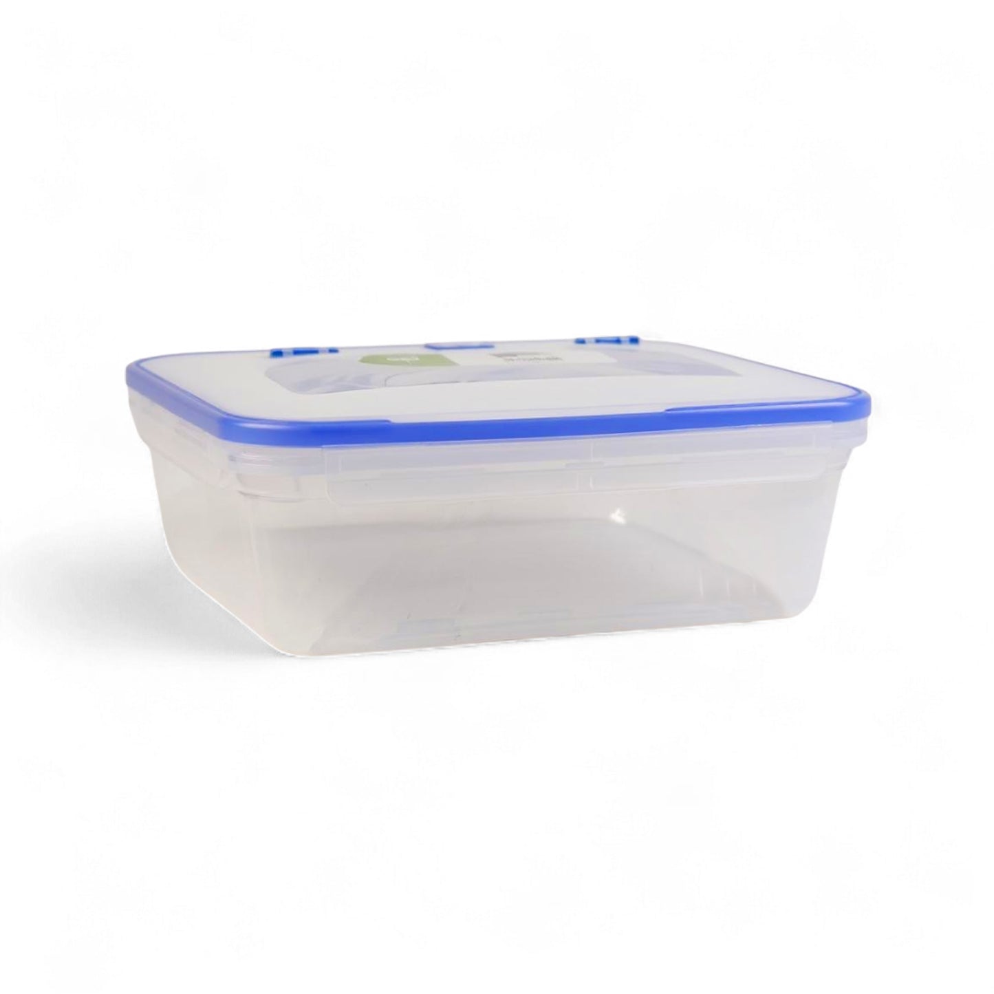 CH Wilko 2Lt Clip Lock Rectangular Container Blue