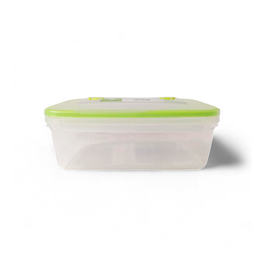 CH Wilko 2Lt Clip Lock Rectangular Container Green
