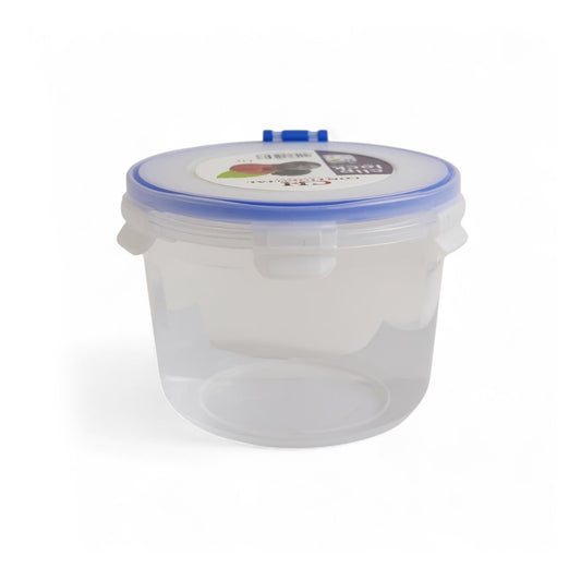 CH Wilko 1100ml Clip Lock Lunch Plus Container Clear & Blue