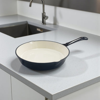 CH 25cm Cast Iron Frying Pan Black