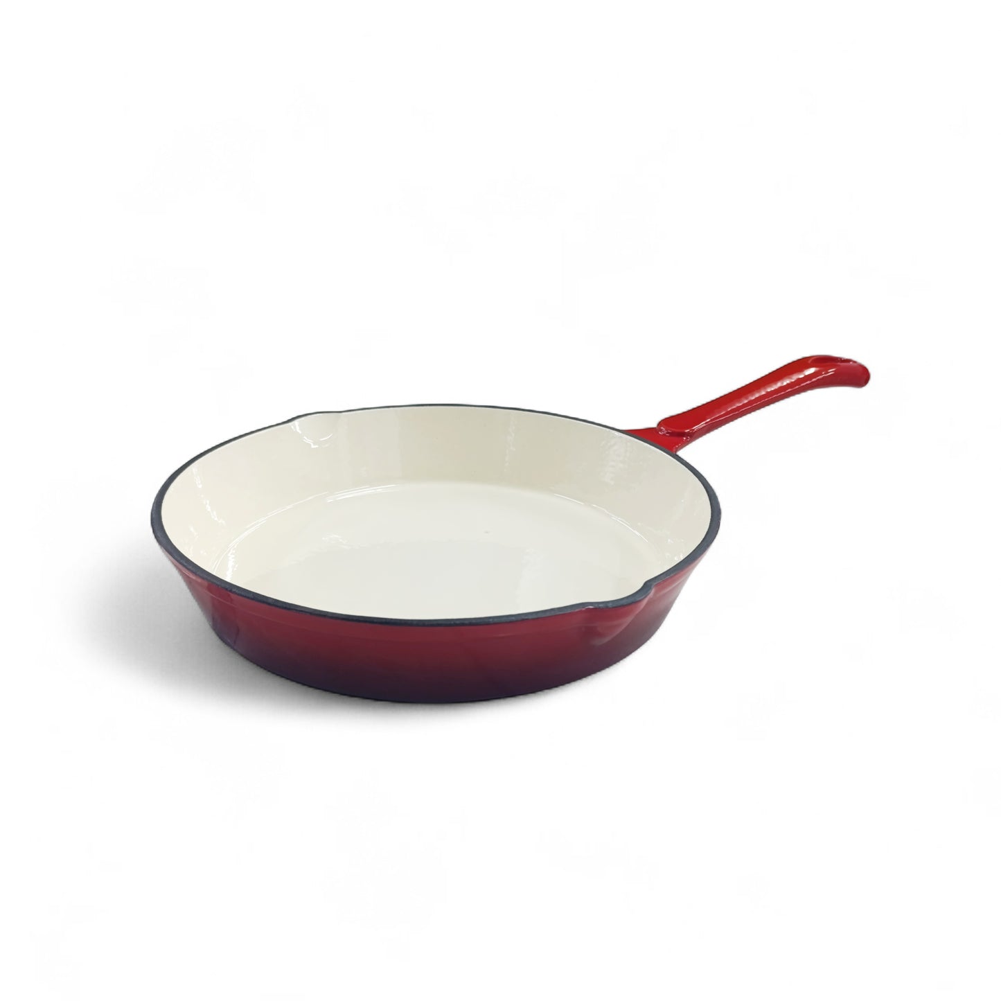 CH 25cm Cast Iron Frying Pan Red