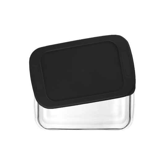 CH 1.6Lt Rectangular Glass Casserole Black