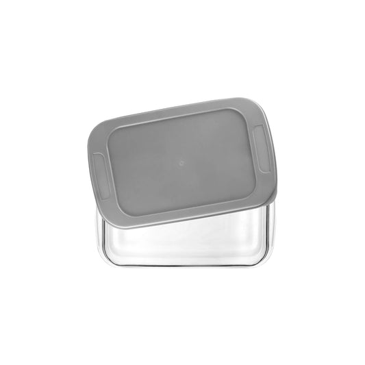 CH 1.6Lt Rectangular Glass Casserole Grey