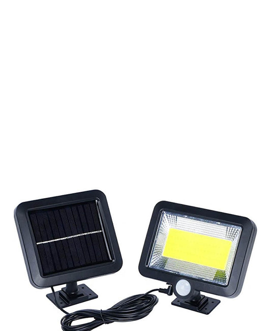 Conti Solar Flood Light with Motion & Light Sensor - Black