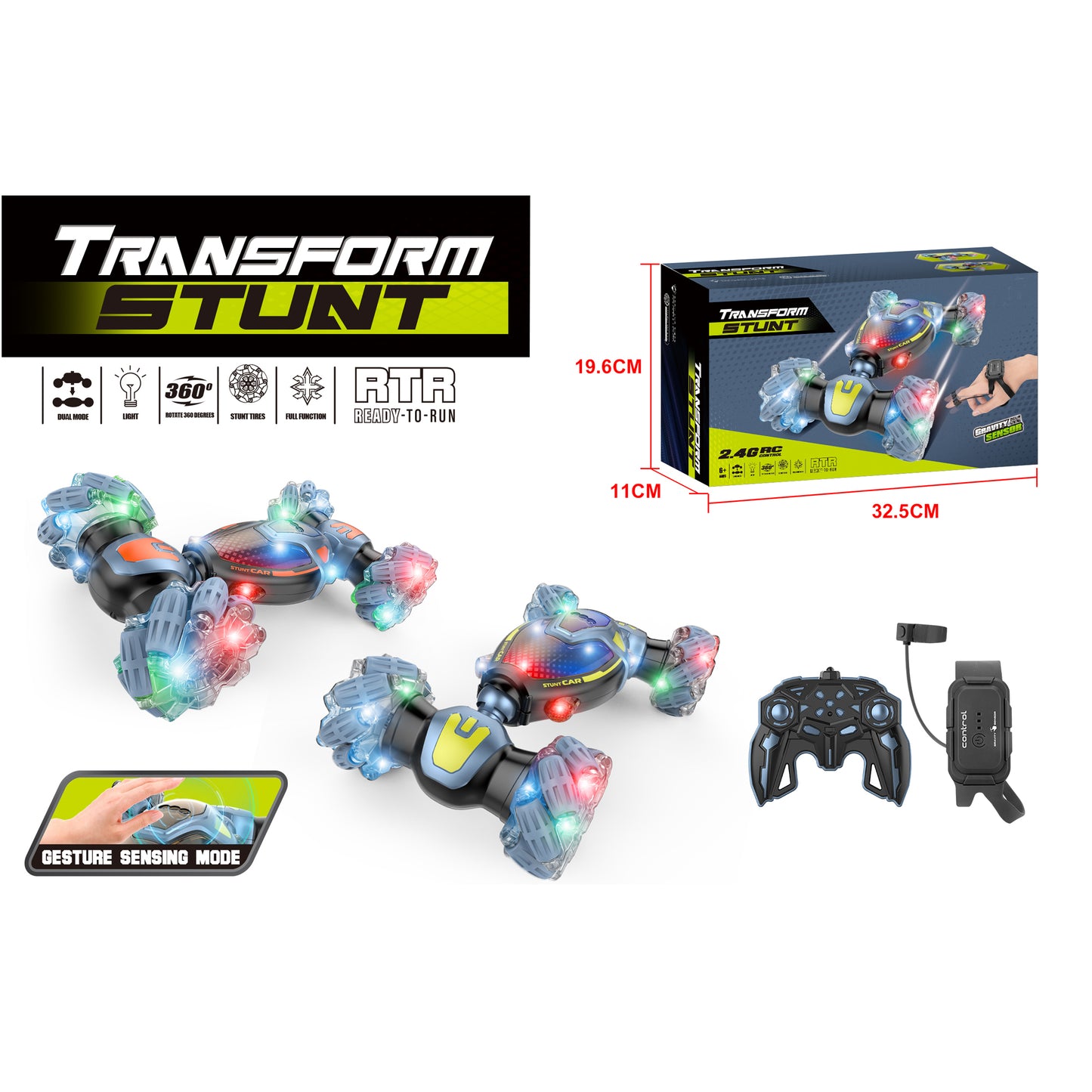 RC Stunt Car Multicoloured