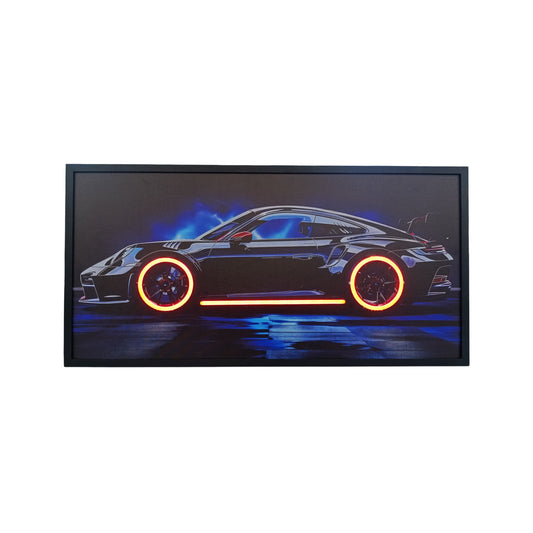 100 x 40cm Car Frame with Lights Black
