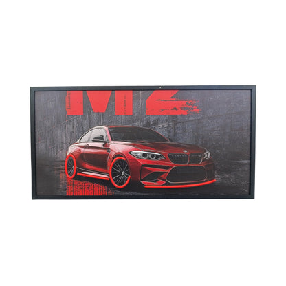 100 x 40cm Car Frame with Lights Red