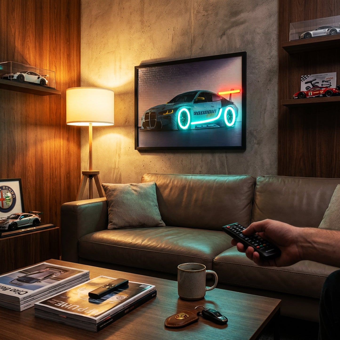 70 x 40cm Car Frame with Lights