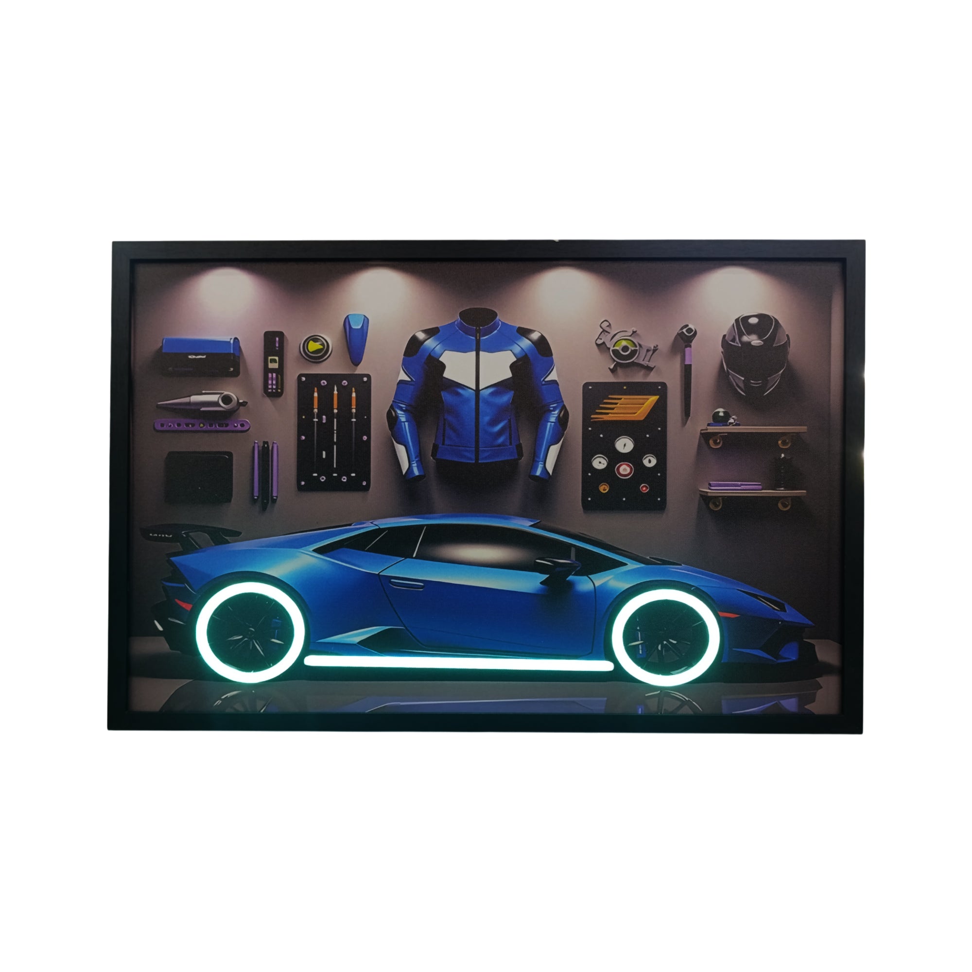 70 x 40cm Car Frame with Lights & Accessories – The Culinarium