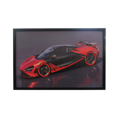 120 x 80cm Car Frame with Lights Red