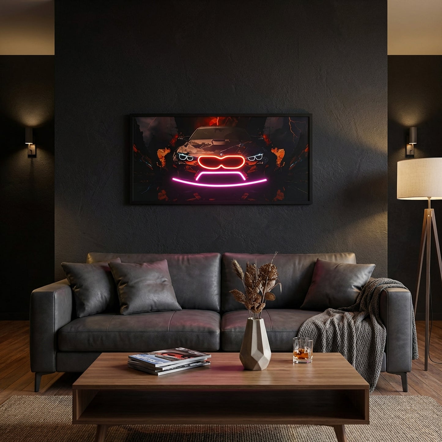 100 x 40cm Car Frame with Lights