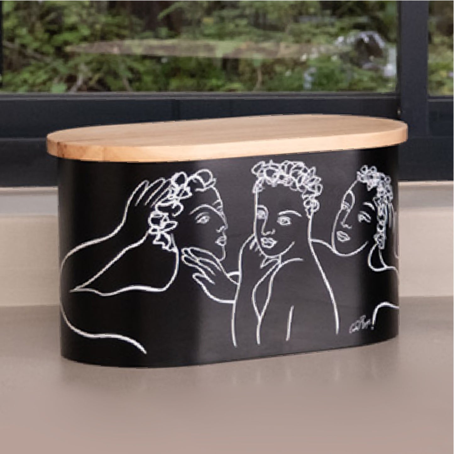 Carrol Boyes All You Knead Bread Bin Black