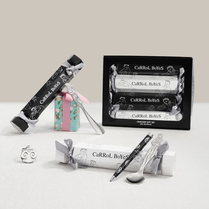 Carrol Boyes Jolly Sketchbook Cracker Gift Set Black & White